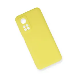 Newface Xiaomi Mi 10T Kılıf Nano Içi Kadife Silikon - Sarı