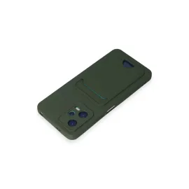 Newface Xiaomi Poco X5 5G Kılıf Kelvin Kartvizitli Silikon - Koyu Yeşil