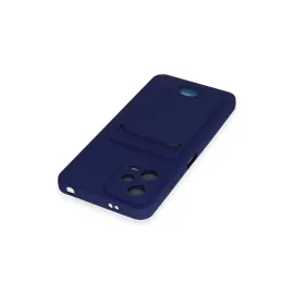 Newface Xiaomi Poco X5 5G Kılıf Kelvin Kartvizitli Silikon - Lacivert