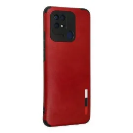 Newface Xiaomi Redmi 10C Kılıf Loop Deri Silikon - Kırmızı