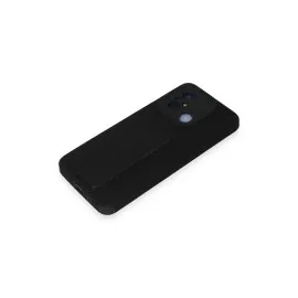 Newface Xiaomi Redmi 12C Kılıf Mega Standlı Silikon - Siyah