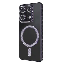 Newface Xiaomi Redmi 13C Joke Simli Magneticsafe Kılıf - Derin Mor