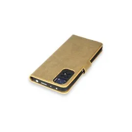 Newface Xiaomi Redmi Note 11 Pro Kılıf Trend S Plus Kapaklı Kılıf - Gold