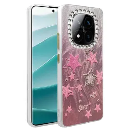 Newface Xiaomi Redmi Note 14 Pro 5G Kılıf Blade Aynalı Desenli Kapak - Desen 7