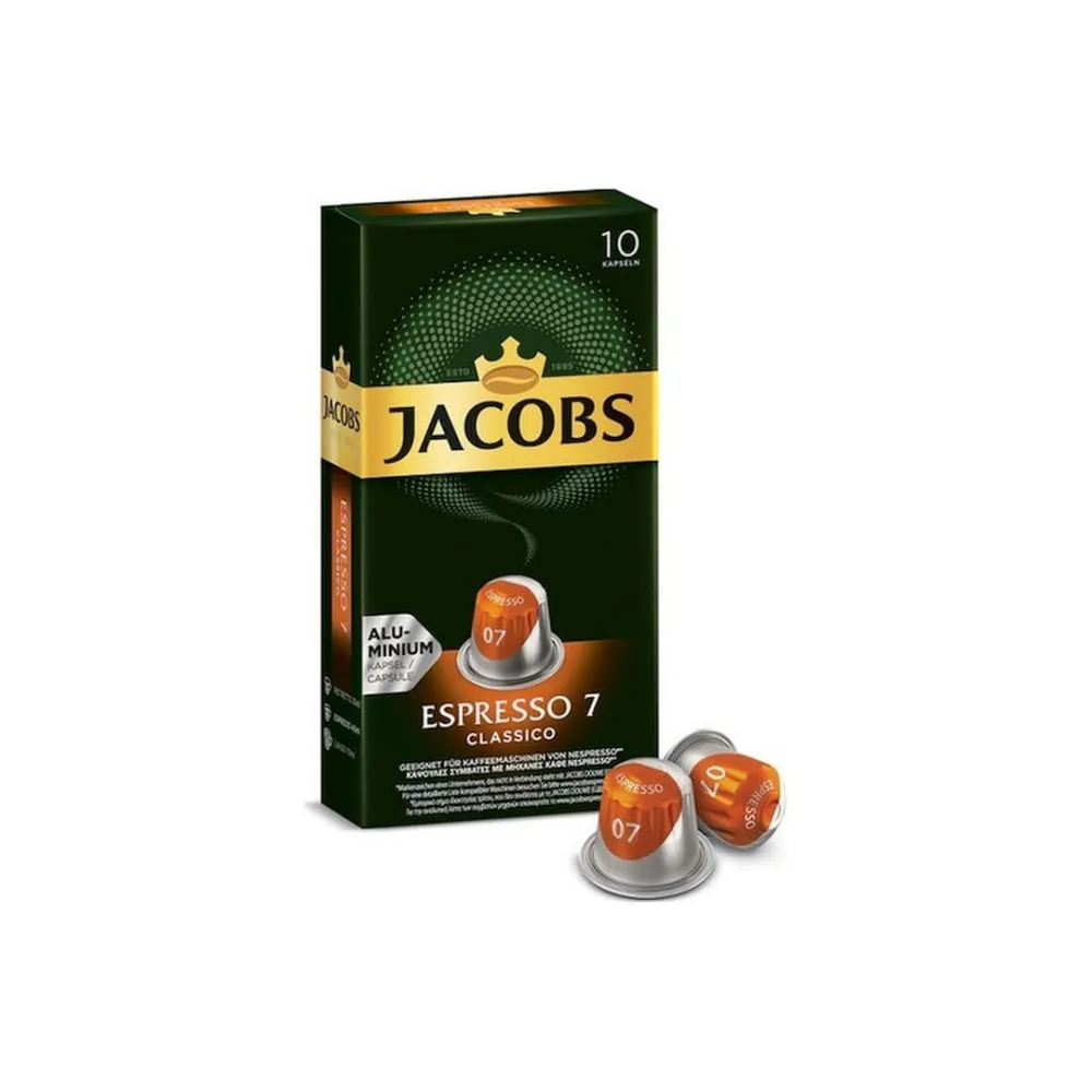 Jacobs Espresso 7 Classico Kapsül Kahve Espresso Uyumlu 10 Kapsül