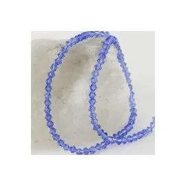 4X4 Mm Arpa Kesim Kristal Taş-Açık Mavi