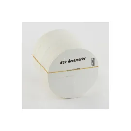 Yuvarlak Saç Aksesuar Kartı-Kahverengi