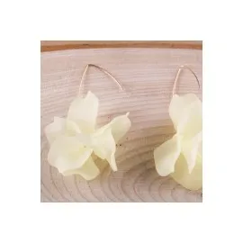 Çiçek Figürlü Zara Küpe-Sarı-1