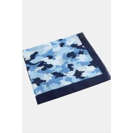 Asker Desenli Bandana 50X50-Mavi