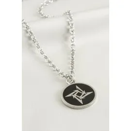 Yıldız Erkek Kolye-Siyah