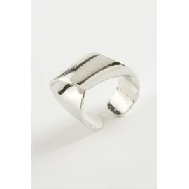 Kurdale Şekilli Metal Yüzük-Gümüş Rengi