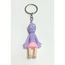 Zombi Silikon Anahtarlık-Mor