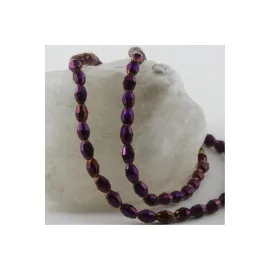 6X8 Mm Arpa Kesim Kristal Taş-Mor