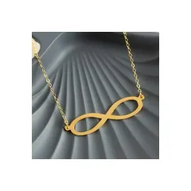 Sonsuzluk Uçlu Kolye-Sarı