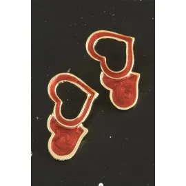 Kalp Yeni Sezon Mineli Küpe-Lila