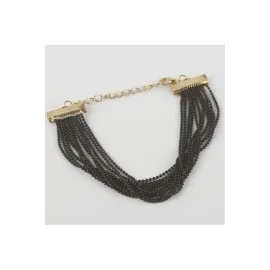 Renkli Zincir Bileklik-Siyah