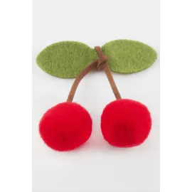 Keçe Kiraz Büyük Ponpon 1 Adet-Kırmızı