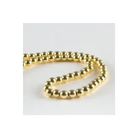 Hematit Taşı 6 mm-Altın Rengi