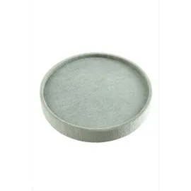 Yuvarlak Ahşap Anfora Kumaş Piercing Küpelik 20 Cm-Koyu Gri