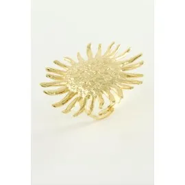 Güneş Metal Yüzük-Sarı