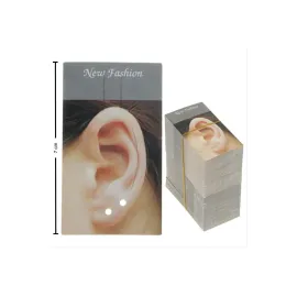 Kıkırdak Küpe Kartı-Gri