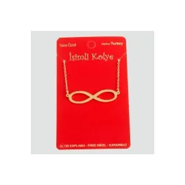 Sonsuzluk Uçlu Kolye-Sarı