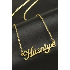 Hüsniye Isimli Kolye -Sarı