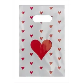 13X20 El Tutma Poşet Paketi 100 Adet-Kırmızı