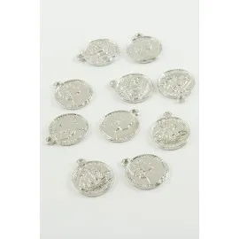 Para Kolye Ucu Aparatı 1 Adet-Gümüş Rengi