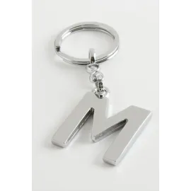 Metal Harf Anahtarlık-M