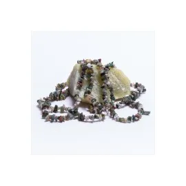 Kırık Hint Akiği Doğal Taş-Yeşil