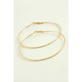 Zikzak Burgulu Metal Halka Küpe 8-9-10 cm-10 cm