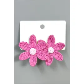 Papatya Zr Model Küpe-Pembe