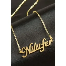Nilüfer İsimli Kolye -Sarı