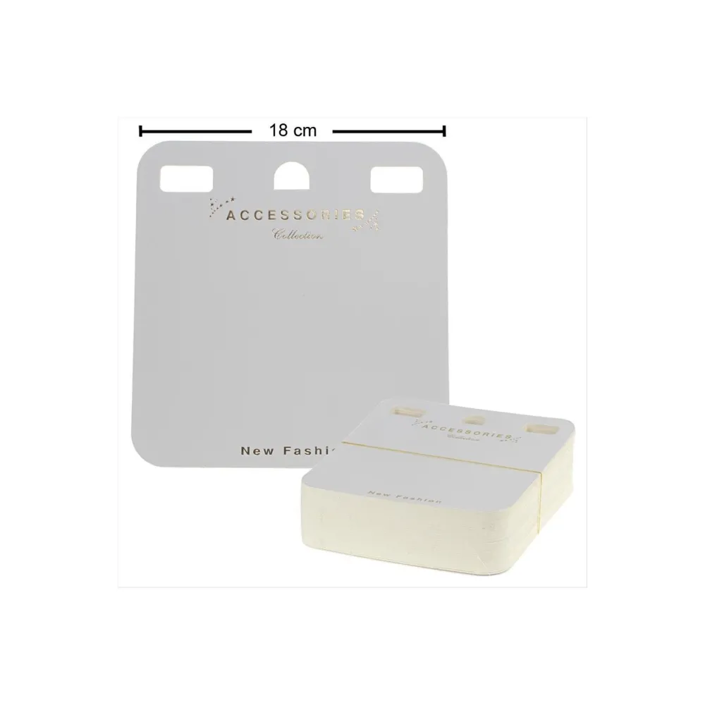 50li Yaka Kolye Kartı-Beyaz