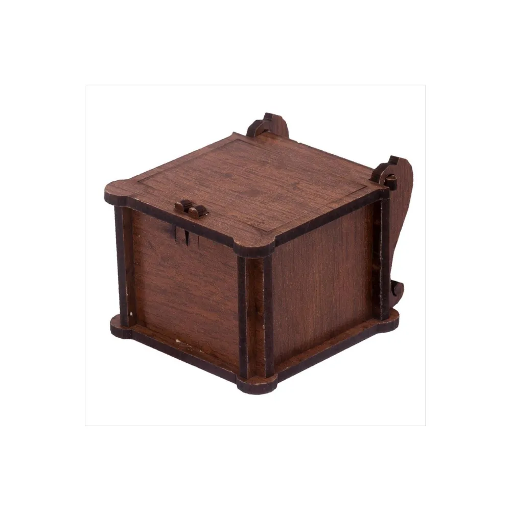 Ahşap Yüzük Kutusu-Açık Kahverengi