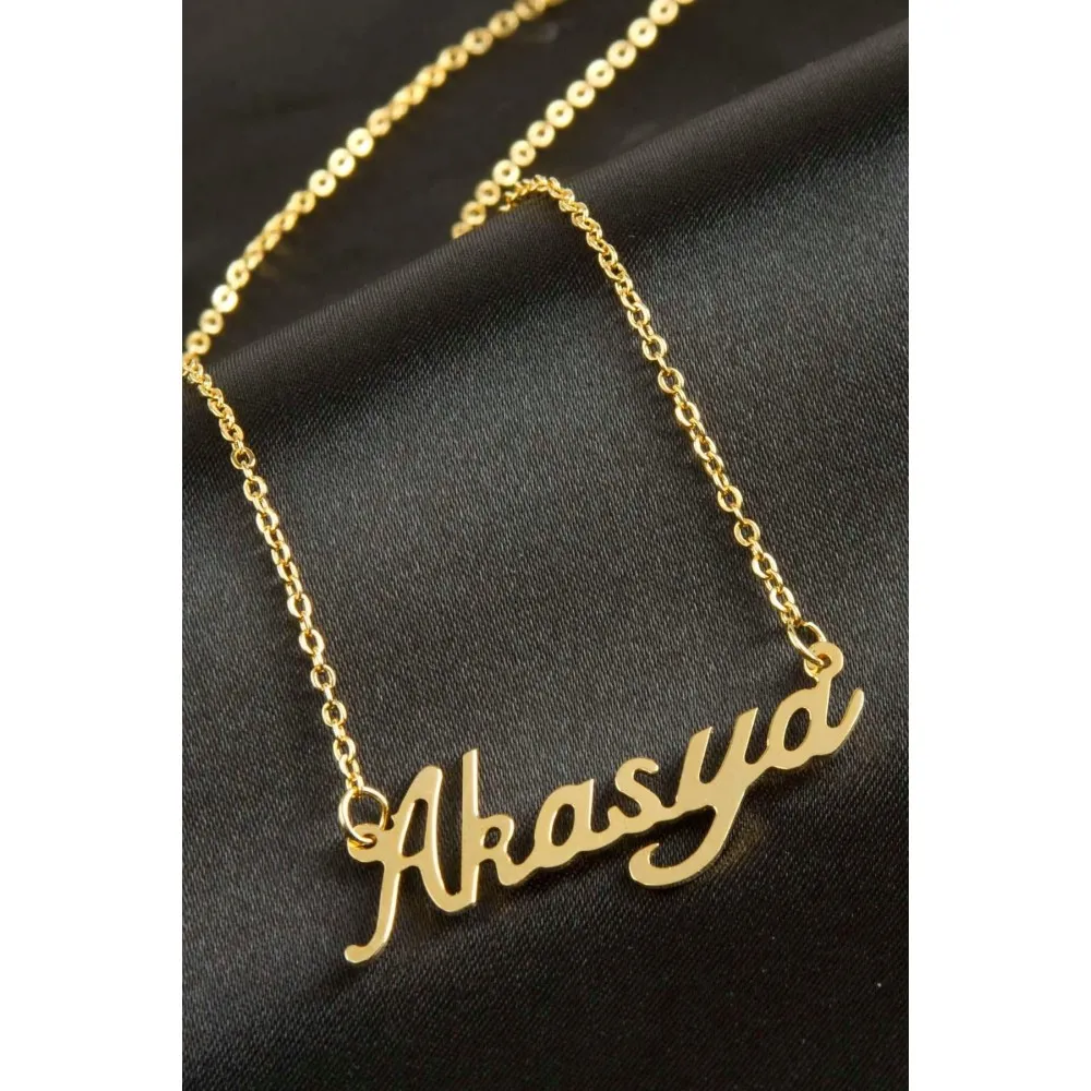 Akasya isimli kolye -Sarı