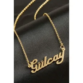 Gülcay İsimli Kolye -Sarı