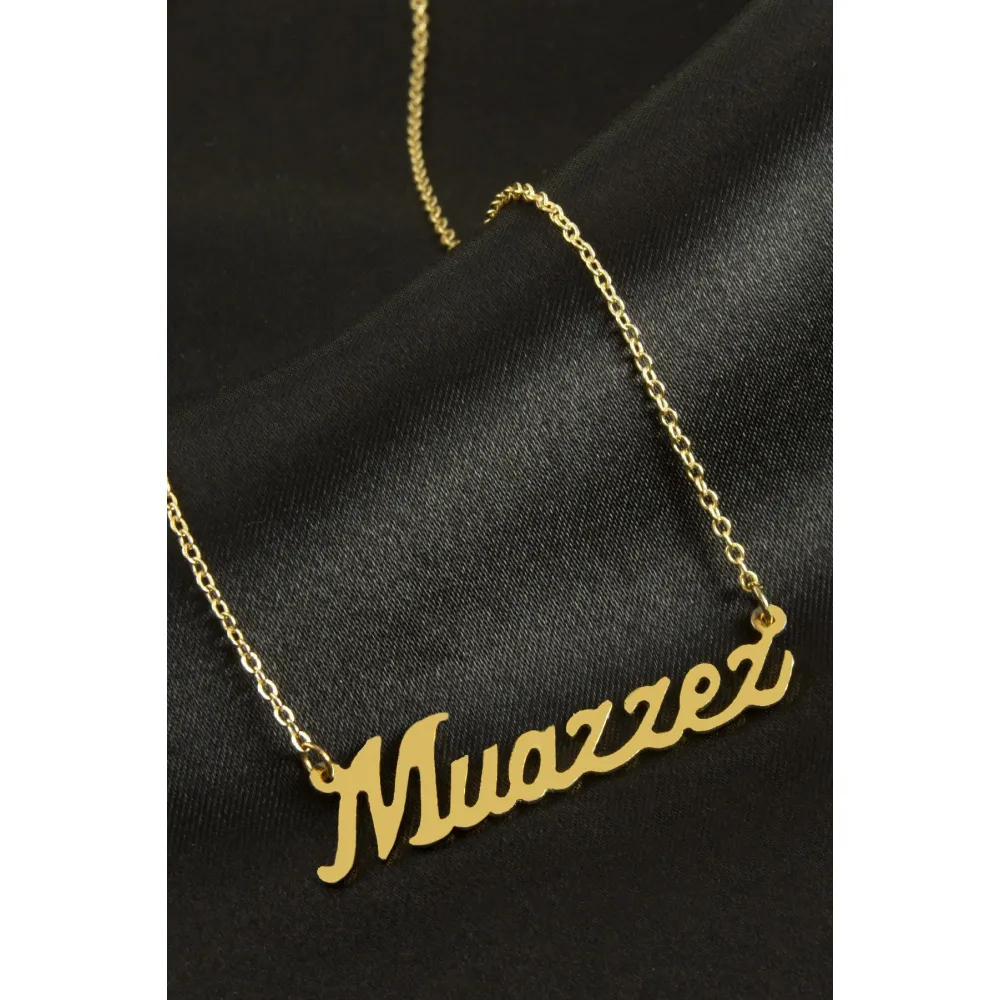 Muazzez İsimli Kolye -Sarı