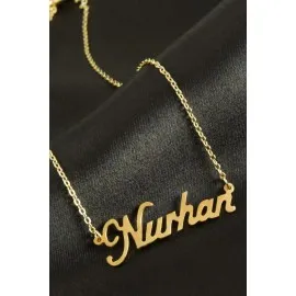 Nurhan İsimli Kolye -Sarı