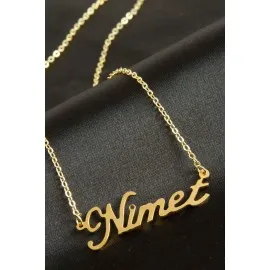 Nimet İsimli Kolye -Sarı