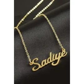 Sadiye İsimli Kolye -Sarı