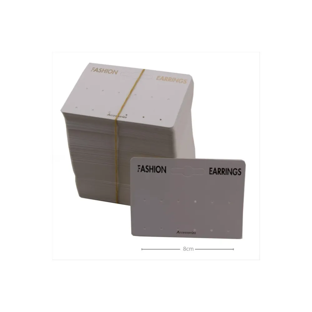 12li Küpe Kartı-Beyaz