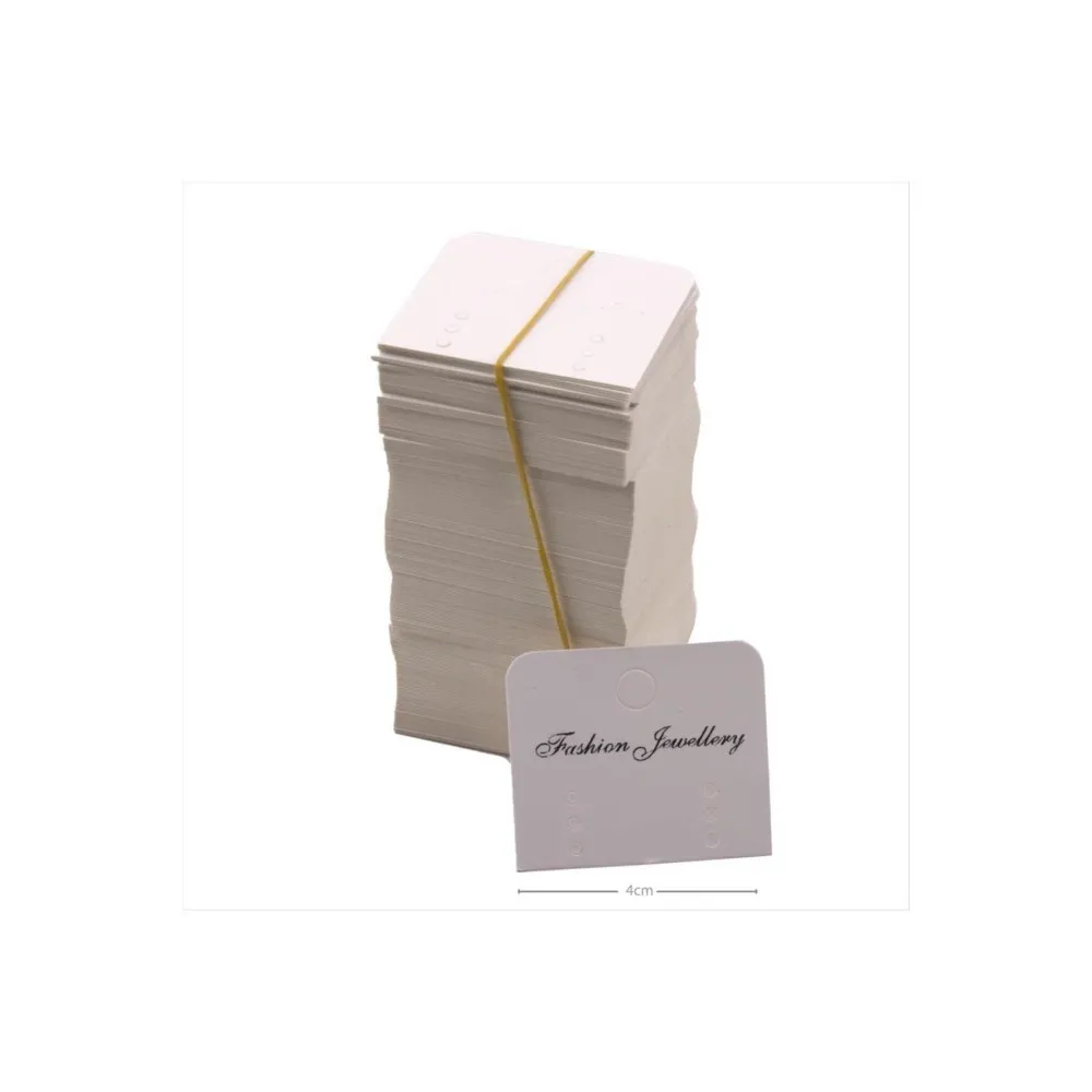 3 Çift Küpe Kartı-Beyaz