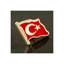 Ay Yıldız Yaka Rozet-Sarı