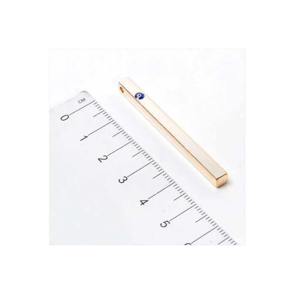 Nazar Boncuklu Kare Çubuk Aparat-Roz