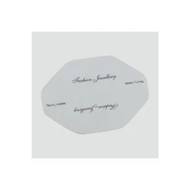 Oval Kolye Kartı-Beyaz