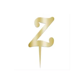 Sarı Renkli Harf Pasta ve Kek Pleksi-Z