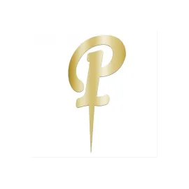 Sarı Renkli Harf Pasta ve Kek Pleksi-P