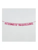 Sözümüze Hoşgeldiniz Keçe Yazı-Mor